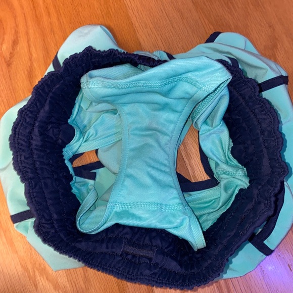 🍋 Lululemon Rare Tracker Shorts Size 6 Green/Blue - Picture 5 of 8